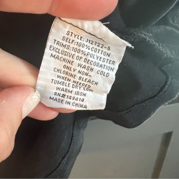 JOHNNY WAS • Soho puff sleeve top • Small - embroidered black - Picture 10 of 11